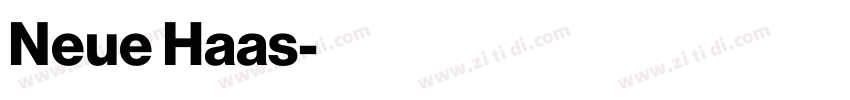 Neue Haas字体转换